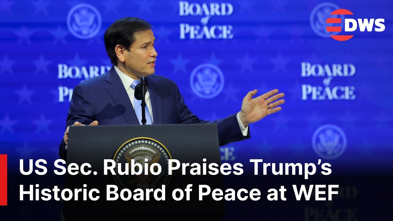 US Secretary Marco Rubio Praises Trump’s Historic Board of Peace at WEF 2026 in Davos | AC1E
