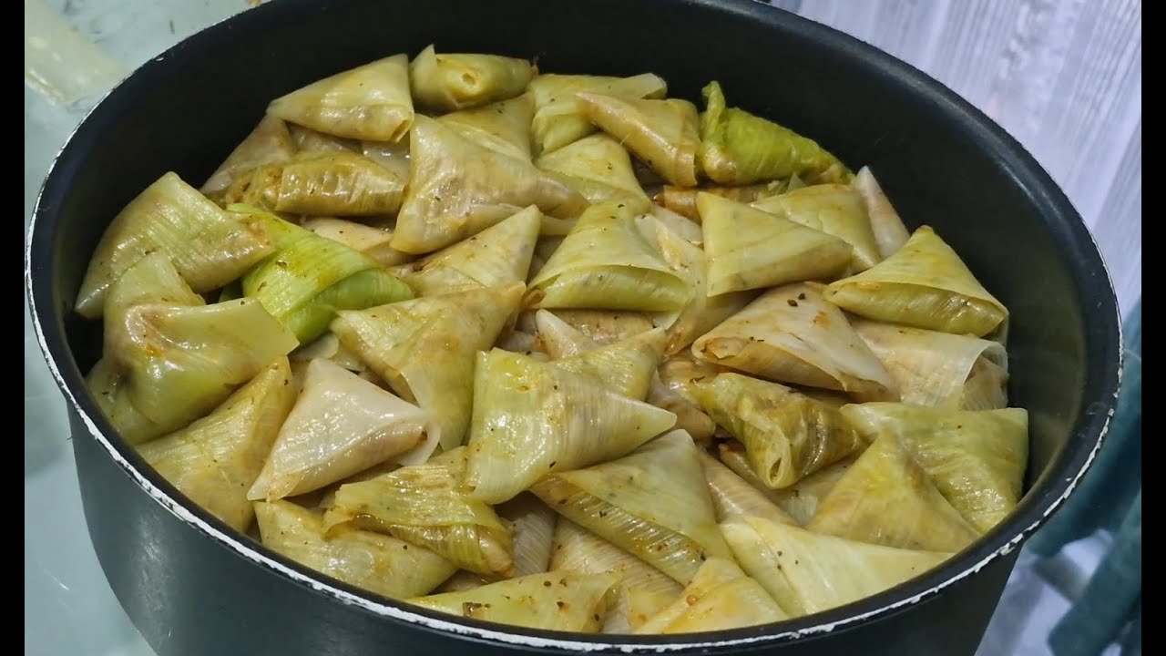 🥬 Karadeniz Usulü Pırasa Sarması | Hafif, Lezzetli ve Çok Pratik Tarifi
