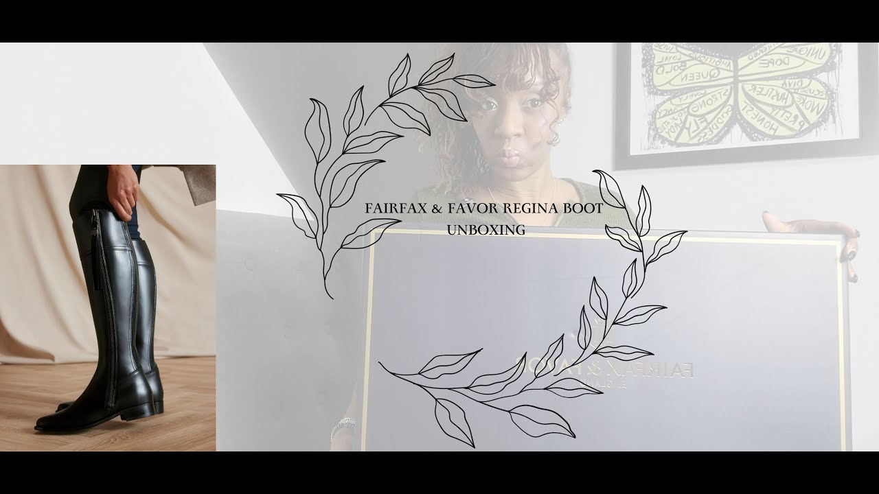 Fairfax & Favor Regina Black Leather Boot Unboxing