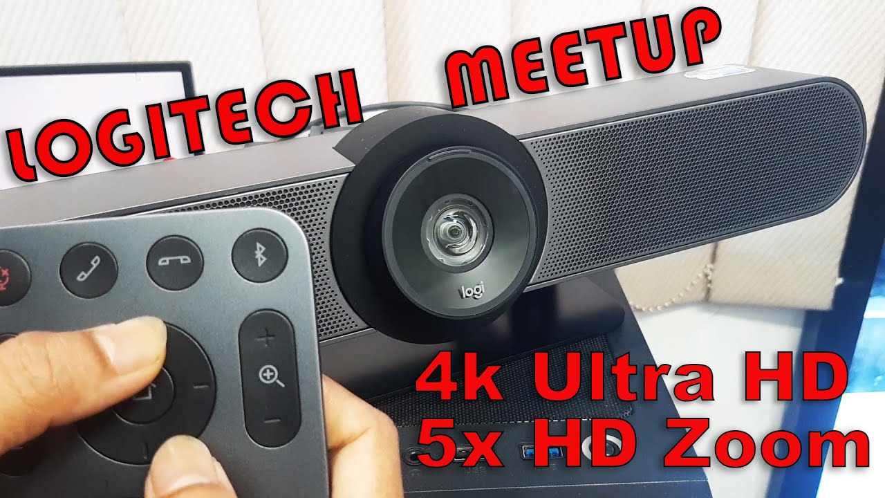 Logitech MEETUP Video Conference Camera 4K Ultra HD With 5X HD Zoom Unboxing & Testing 2024