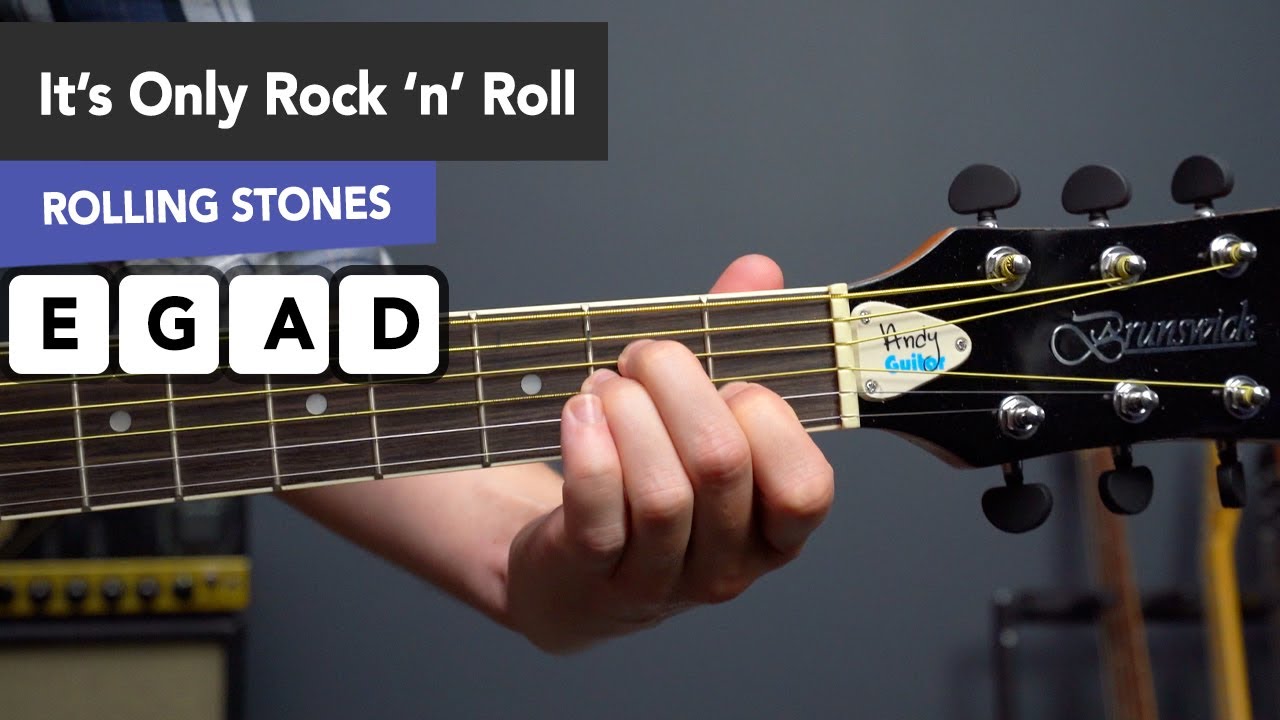 How to play 'It's Only Rock 'N' Roll (But I Like It)' by Rolling Stones with Four Easy Chords