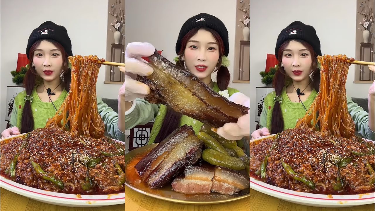 【ASMR】【MUKBANG】 PORK BELLY STICKY RICE | EATING SHOW |CHINESE MUKBANG |食べ |吃播 LOVE ASMR•JENNIE #咀嚼音