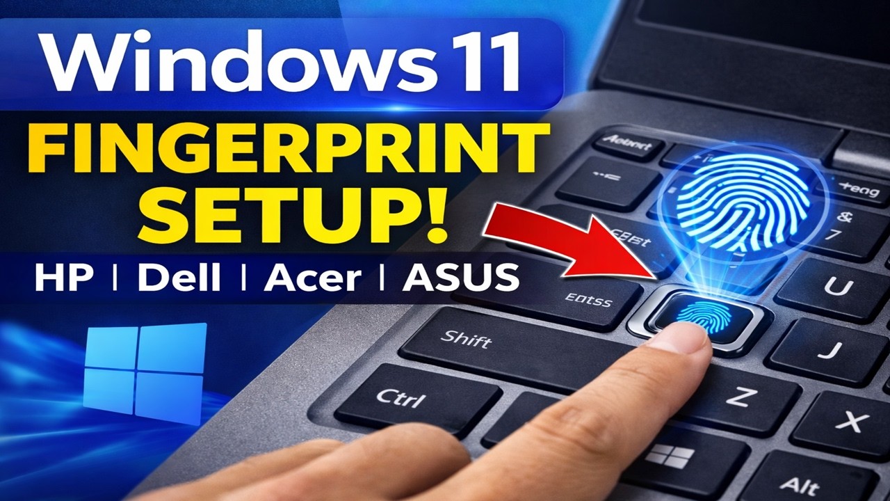 How to Setup Fingerprint in Windows 11 | HP, Dell, Acer, ASUS Laptop (Full Guide 2026)