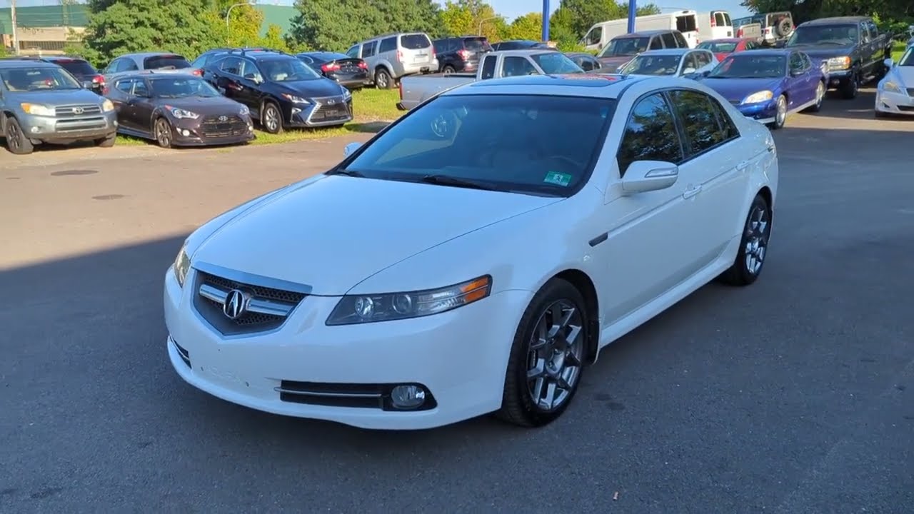 2008 Acura TL Type S PEARL WHITE 120k Miles ONE Owner WALK-AROUND