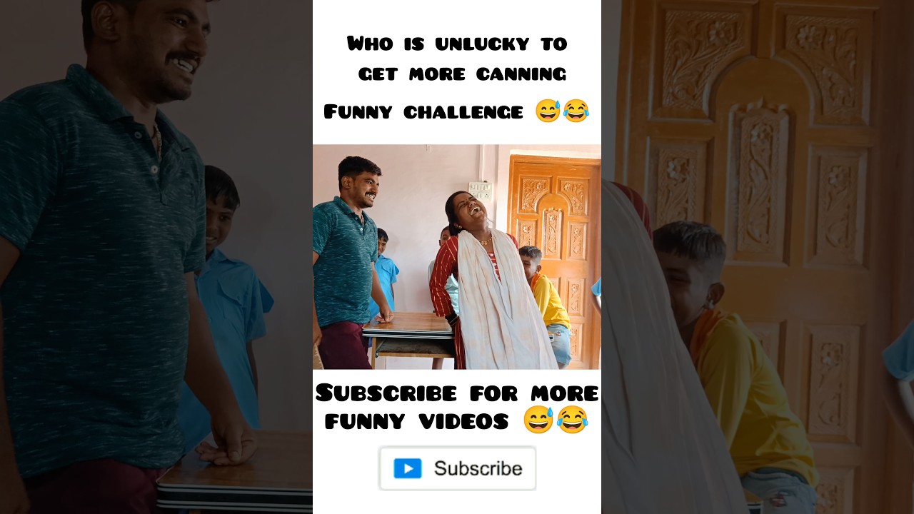 ||Who is unlucky to get more back canning funny challenge😅😂🤣|| #funny #challenge #comedy #funnyvideo