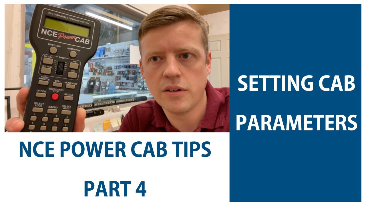NCE Power Cab Tips Part 4. Activating amp meter and  adjusting recall slots.