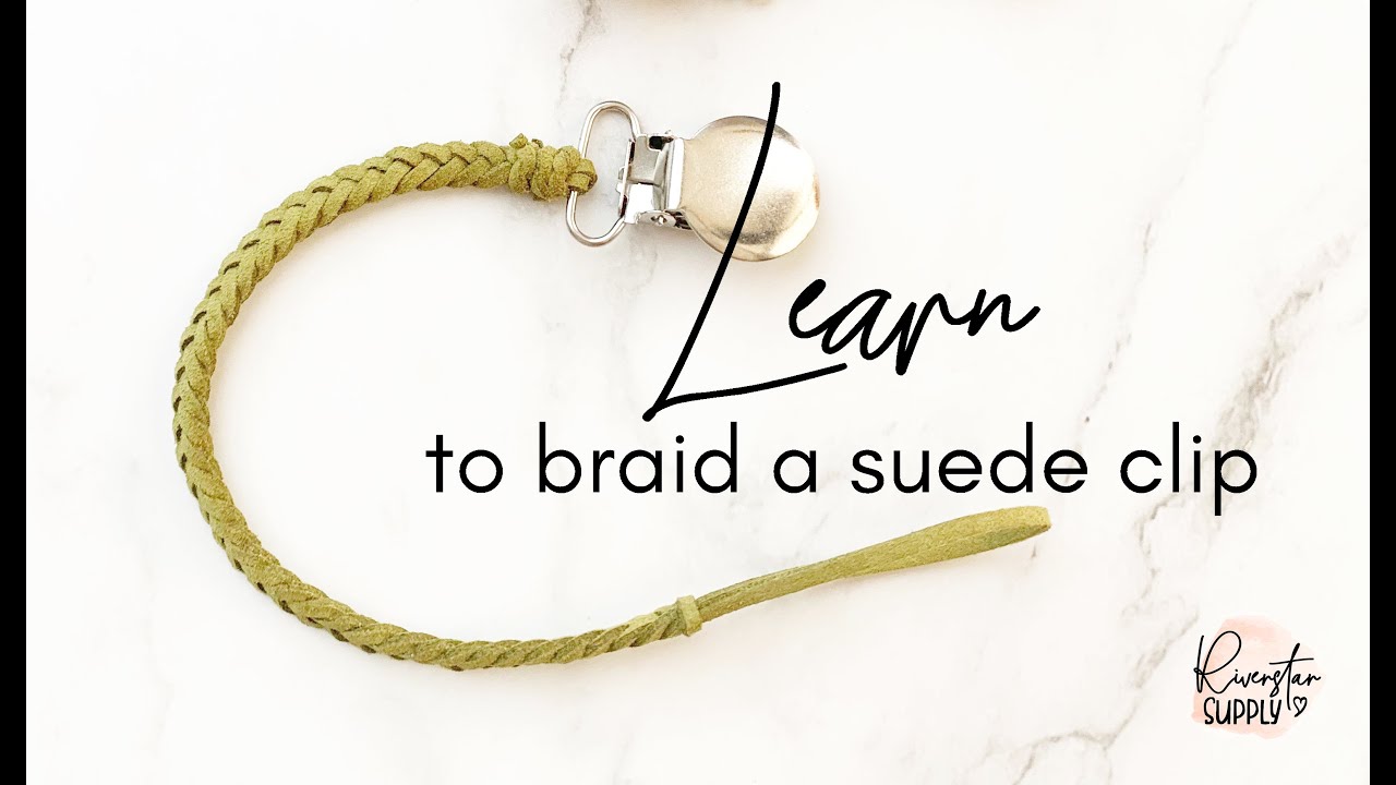 How to make a braided leather clip?