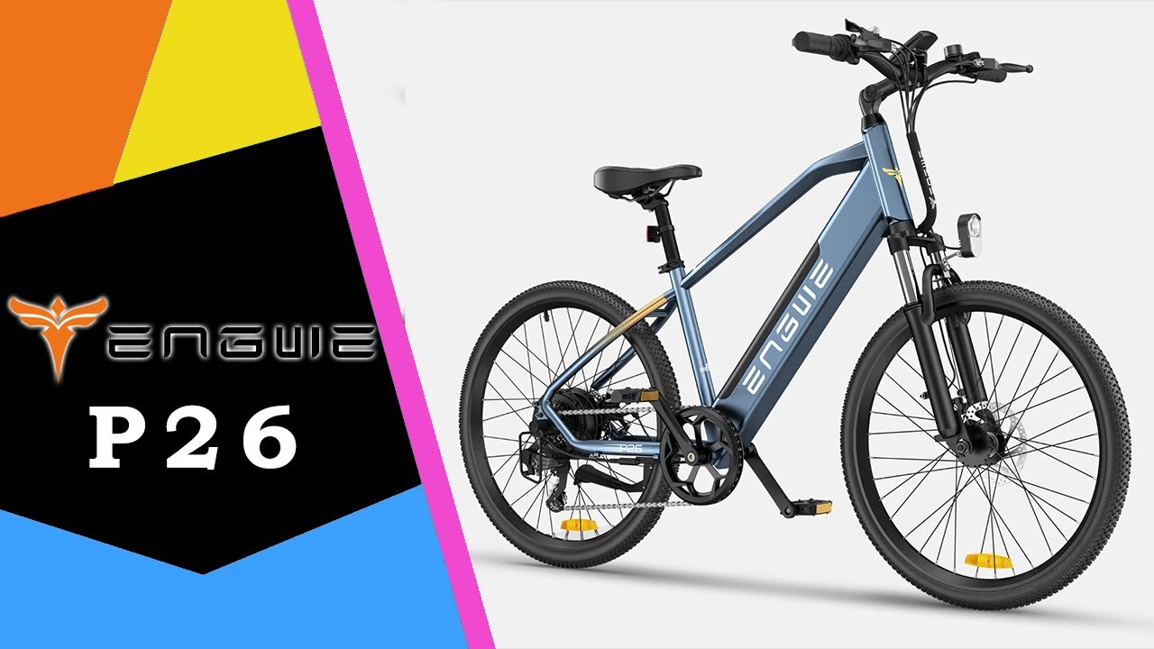 Engwe P26 🚵 Miejski elektryczny rower 250W z 100km zasięgiem!? / Recenzja 4K