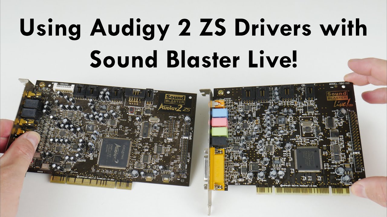 Using Audigy 2 ZS drivers with Sound Blaster Live! in Windows 98