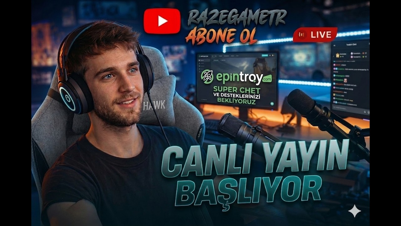Cumartesi Günü Canlı Yayını #pubgmobile #razegametr #keşfet  #canlıyayın #epintroy #gaming