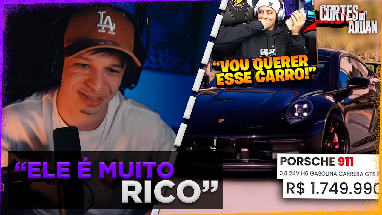ARUAN REAGE A CORINGA ESCOLHENDO SEU NOVO CARRO AO VIVO!! LIGOU PRO FAEL E MANDOU BUSCAR (CLIPEI)