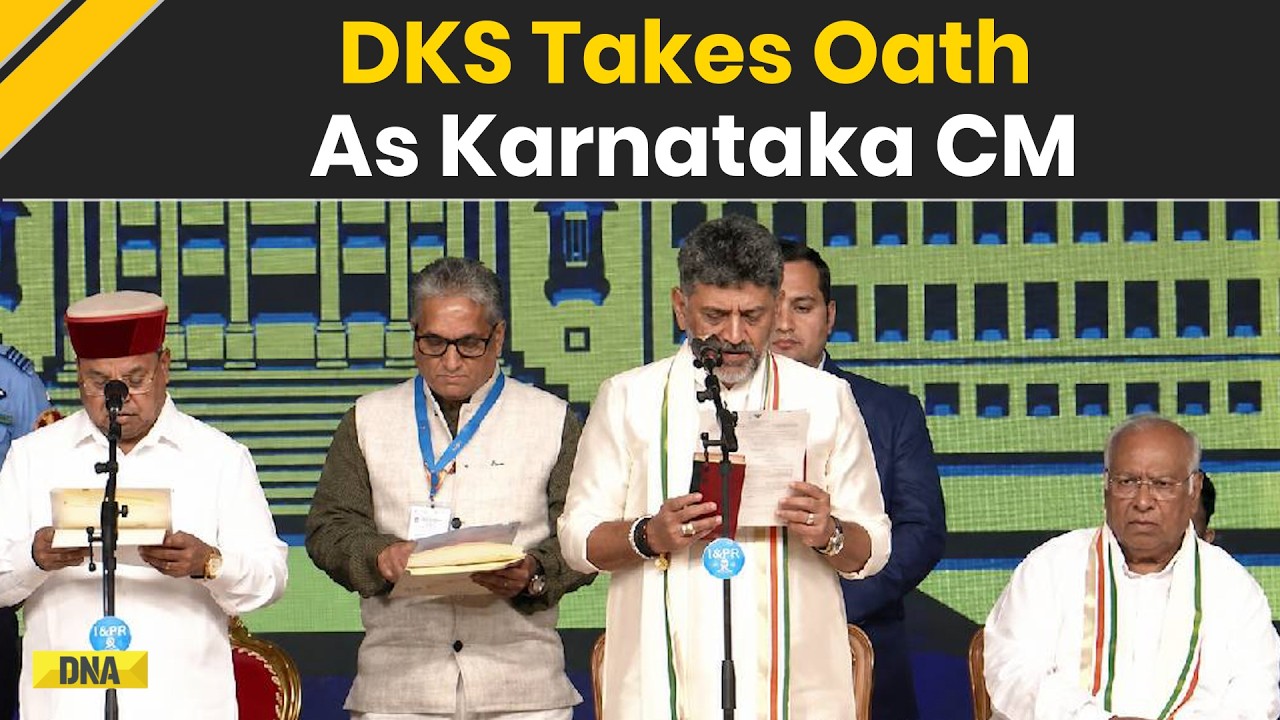 Karnataka CM Oath: DK Shivakumar Sworn In As Karnataka Chief Minister | Karnataka News