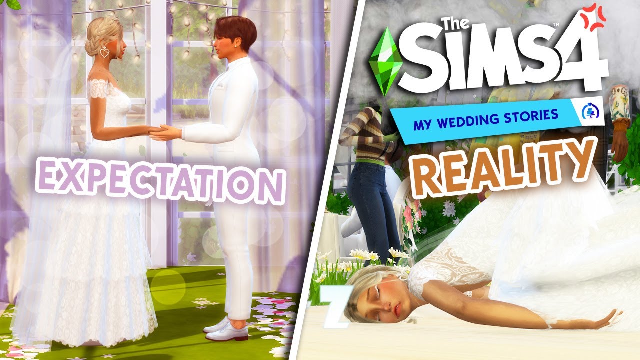 trying to have the most ETHEREAL WEDDING in the sims 4