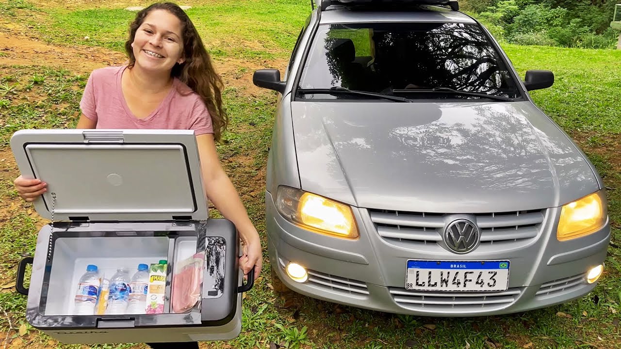 AGORA NOS TEMOS GELADEIRA NO GOL MOTORHOME! 😱