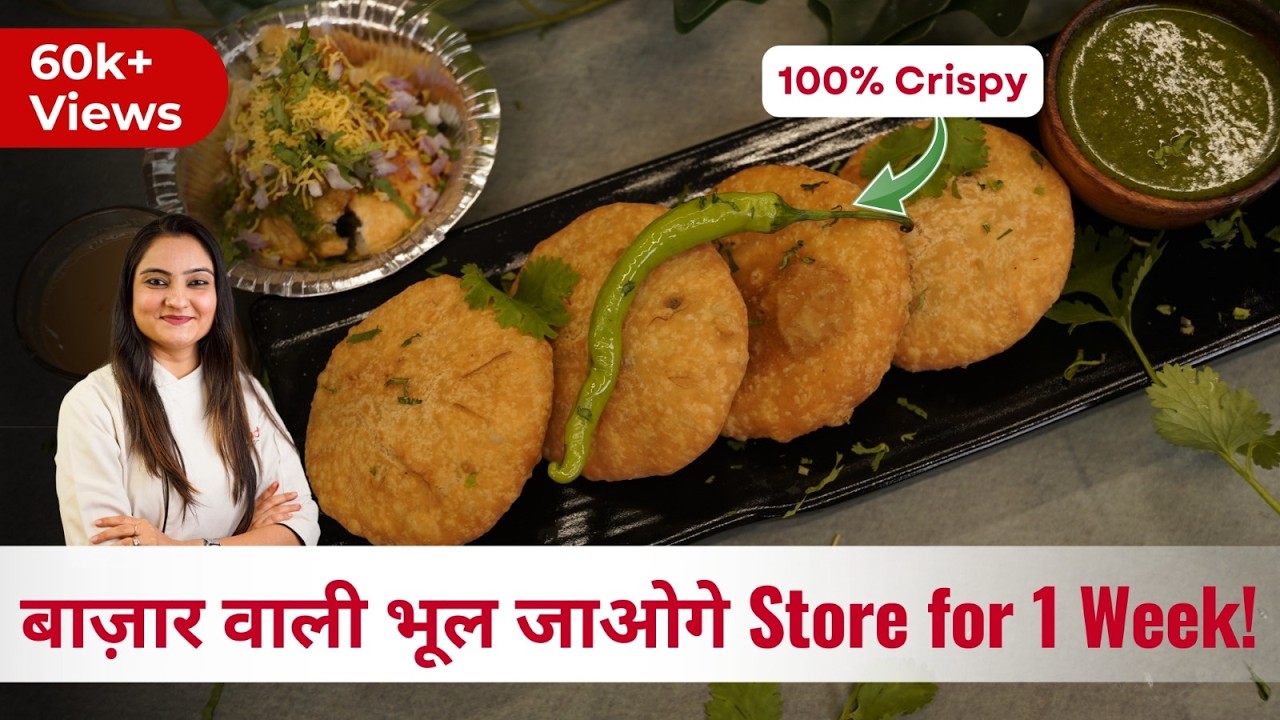 परतदार मटर कचौड़ी का राज | Halwai Style Crispy Kachori Recipe