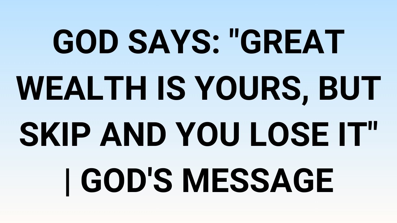 🧾God Says: 