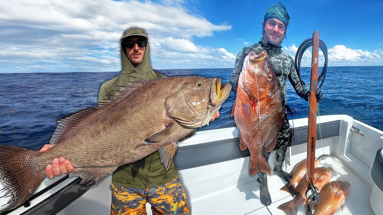 Spearfishing OIL RIGS for GIANT Dog Snapper & HUGE Scamp Grouper Fishing! Gulf of America 2025!