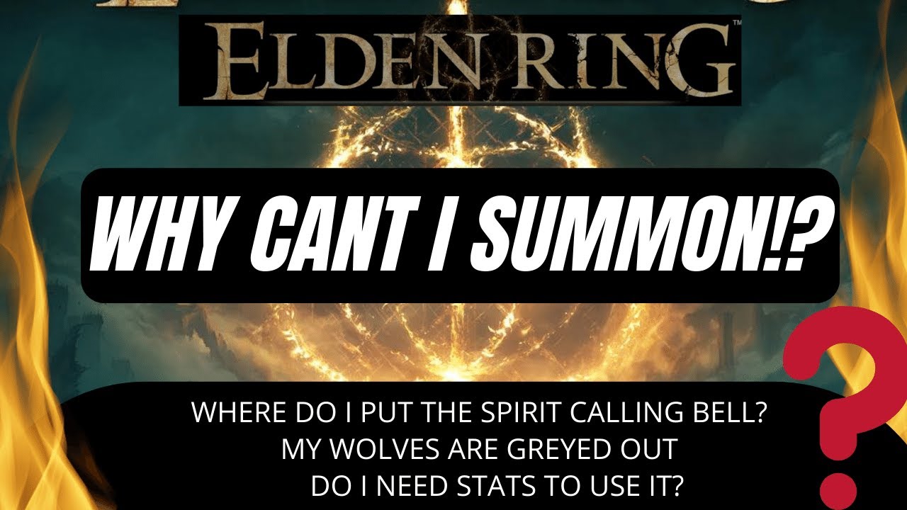 Elden Ring Почему я не могу призвать? Почему я не могу использовать пепел? Волки неактивны. Слома...