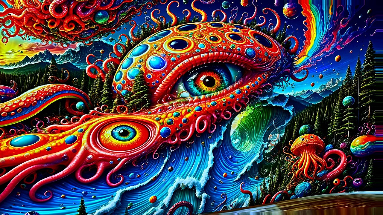 Soothing Psychedelic Visions - AI Crafted Surreal Motion Art