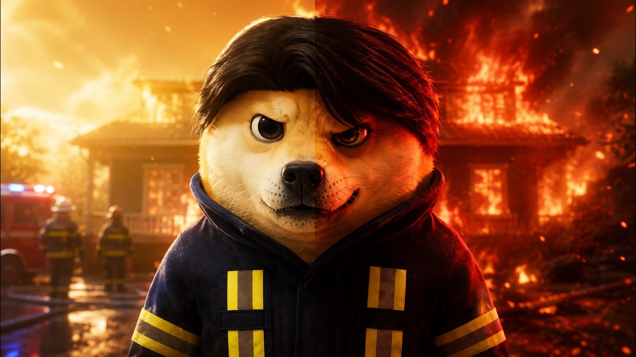 Пожарный сам поджигал огонь 😨🔥