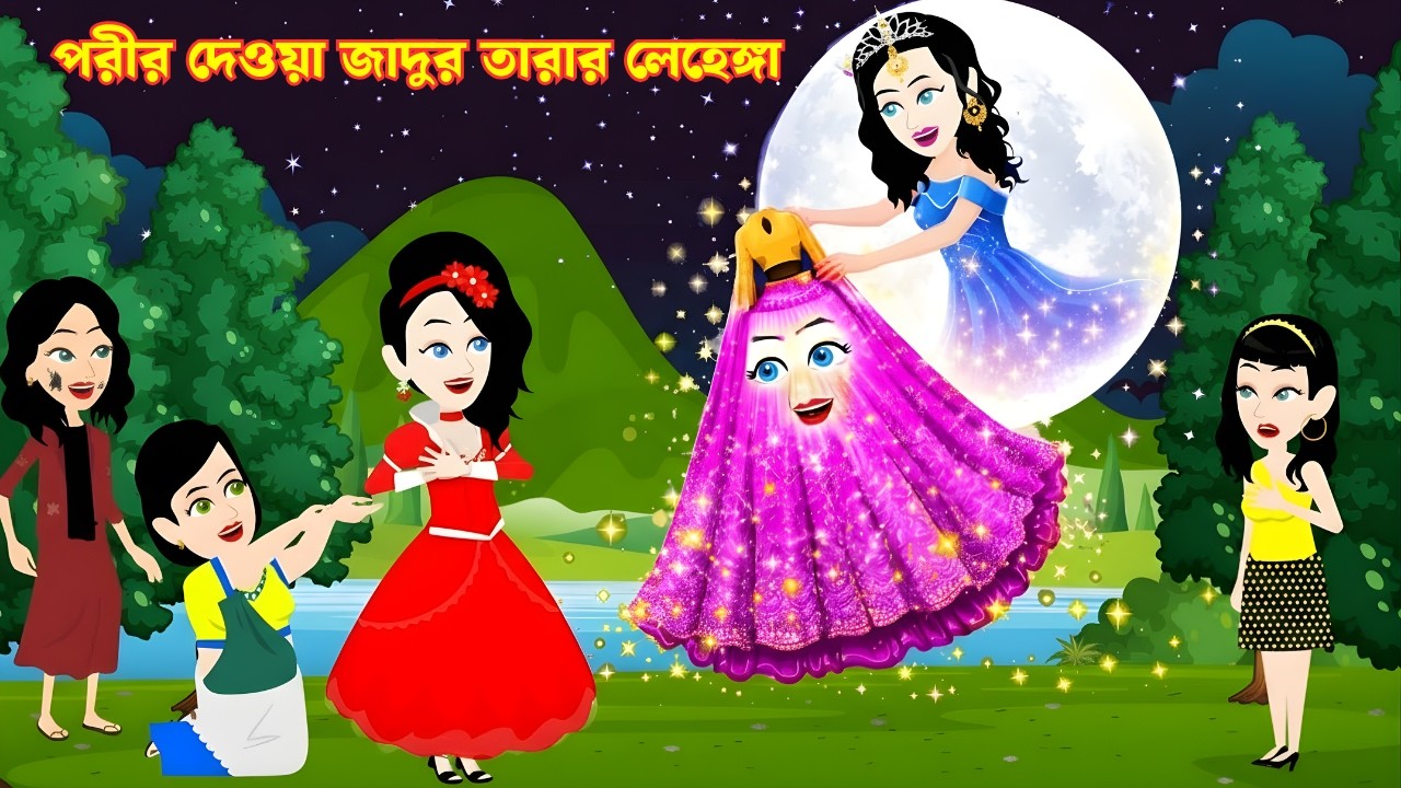 পরীর দেওয়া জাদুর তারার লেহেঙ্গা | Jadur Golpo | Thakurmar Jhuli | Rupkothar Golpo | Bangla Cartoon