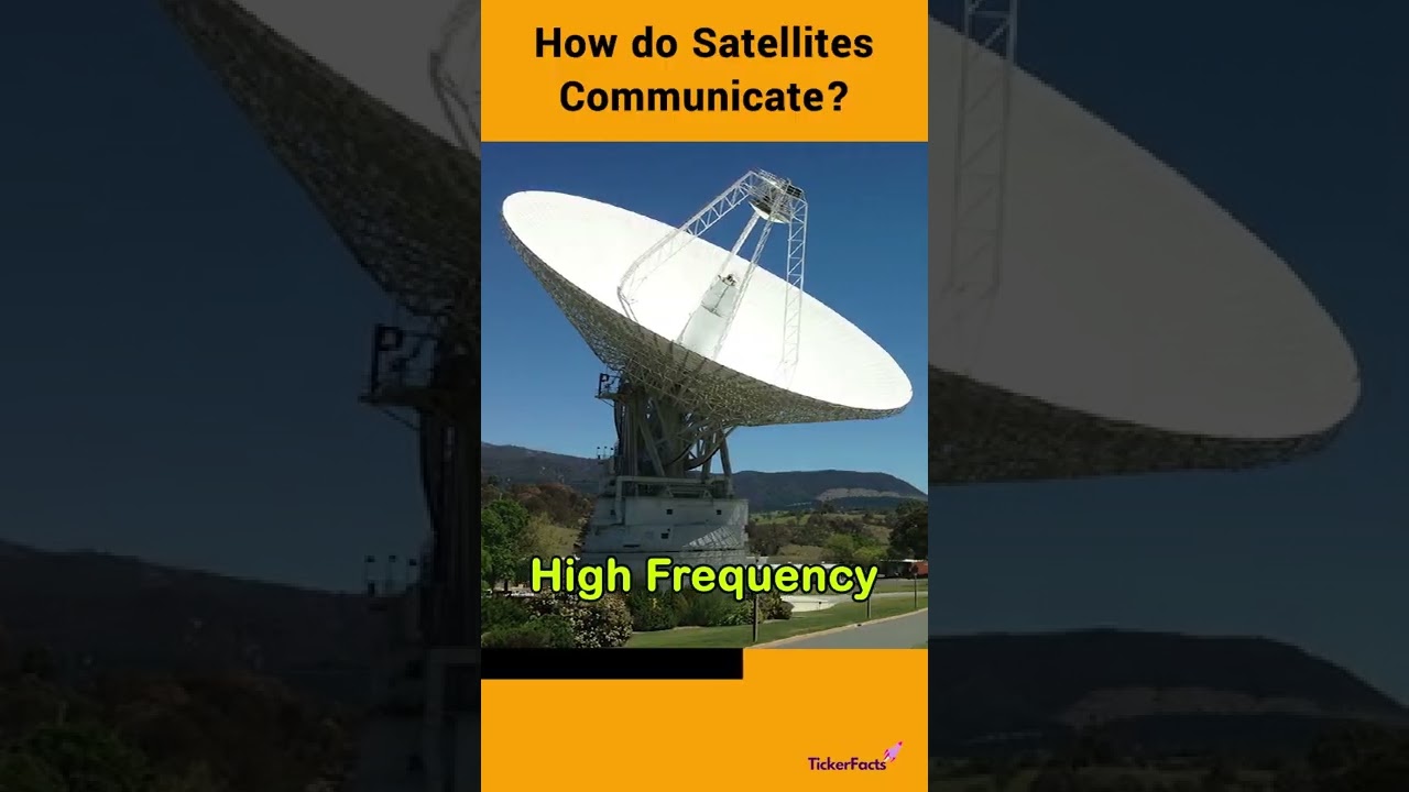 How do satellites communicate? #tickerfacts
