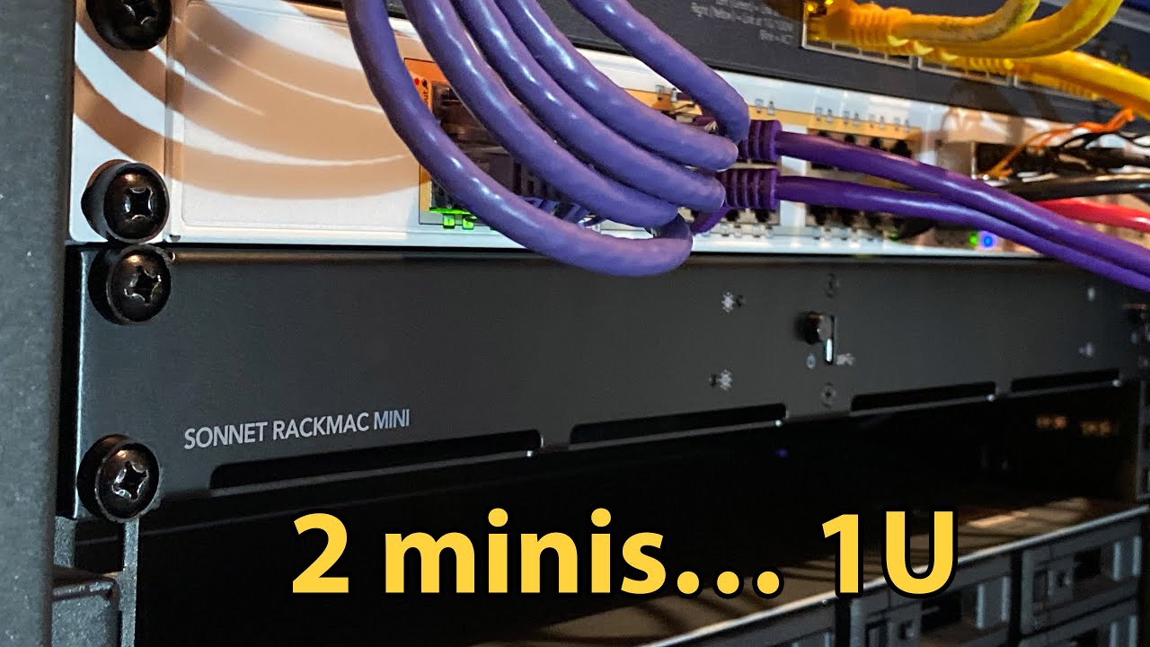 2 Mac minis in 1U of space: the RackMac mini