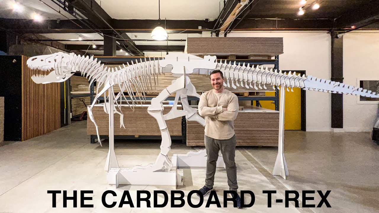 How we made a life-size T-Rex from Cardboard