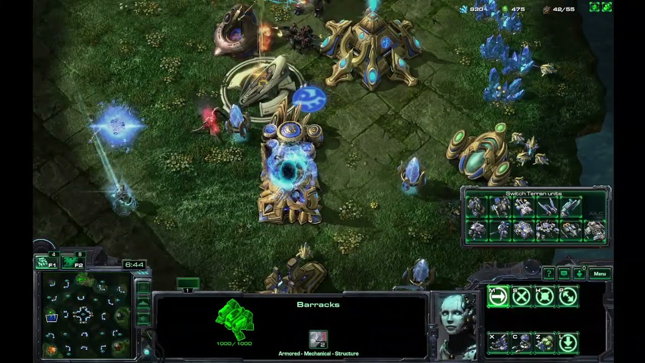 starcraft 2 4v4 balls deep full rush