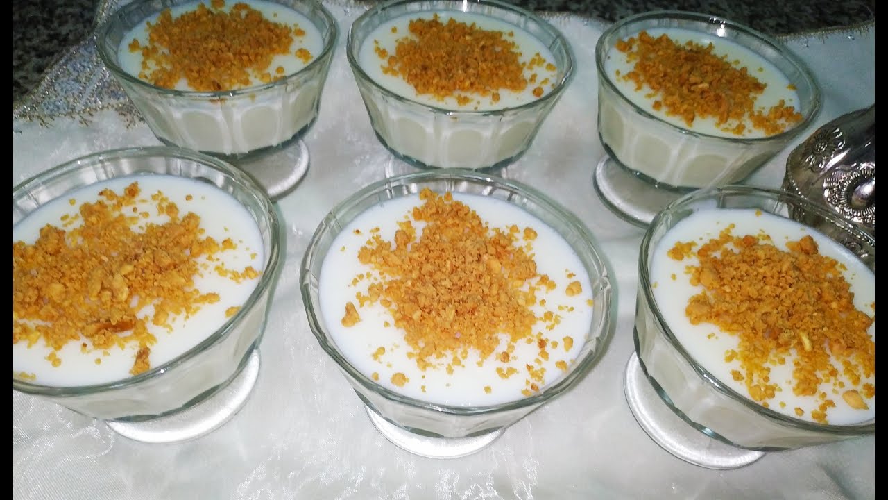 mhalabiya                                 ( اسهل واسرع تحلية (مهلبية حليب وماء الزهر