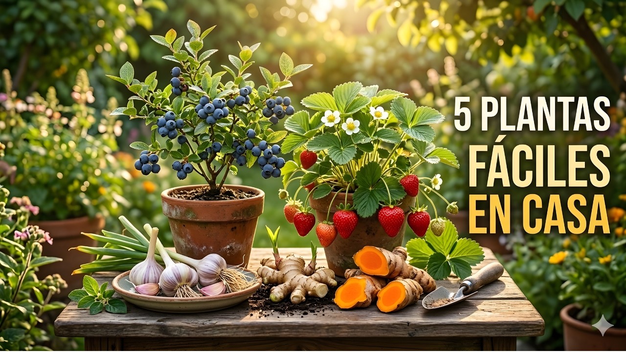 👉 ESTAS 5 plantas crecen fácil en casa