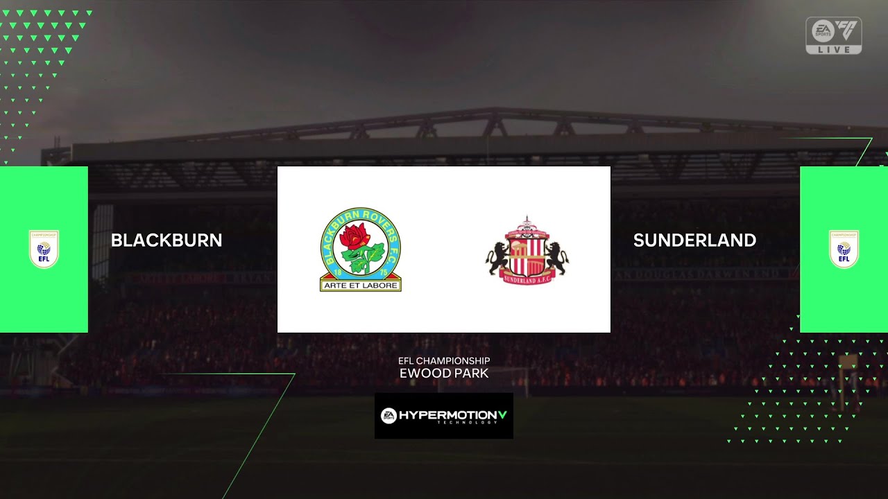 EA SPORTS FC 25 Gameplay - Blackburn Rovers vs. Sunderland