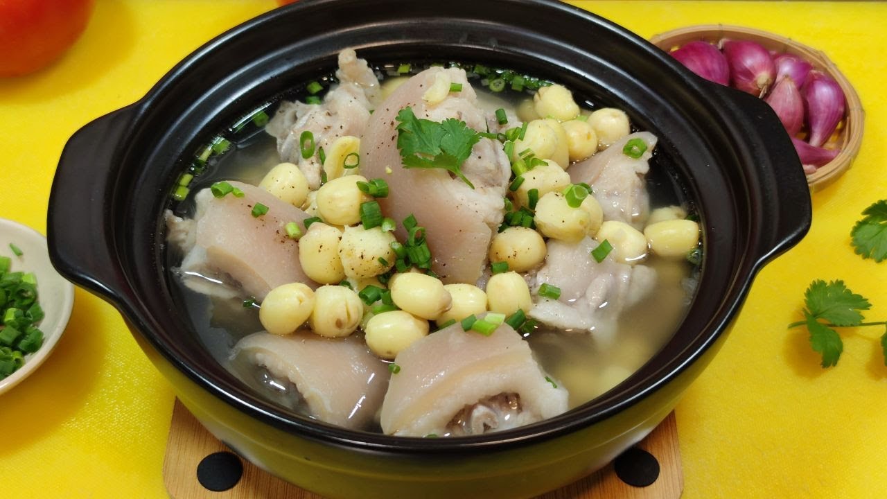 Đuôi Heo Hầm Hạt Sen món ngon giàu dinh dưỡng cho cả nhà
