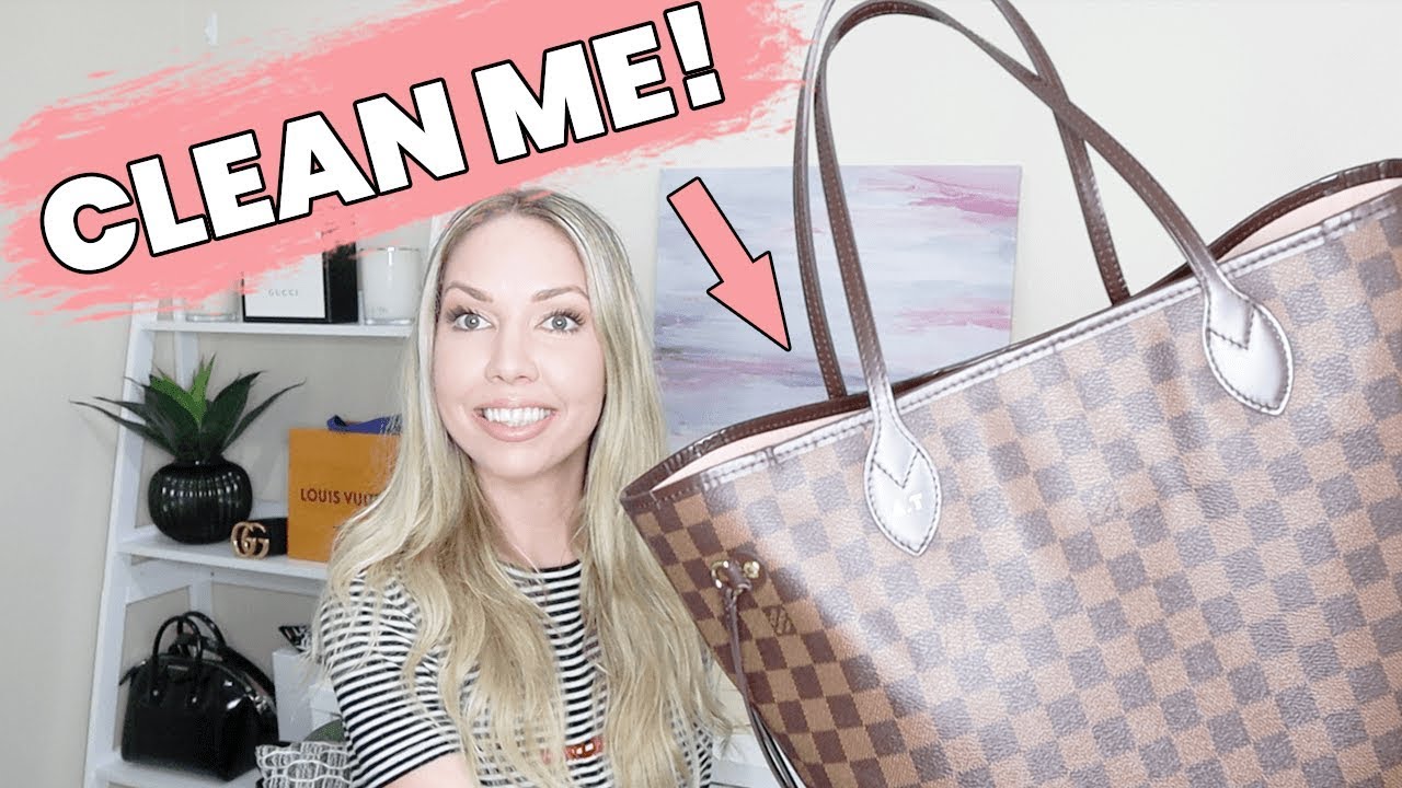 How To Clean Louis Vuitton Bag In 5 Minutes! (NEVERFULL HANDBAG)