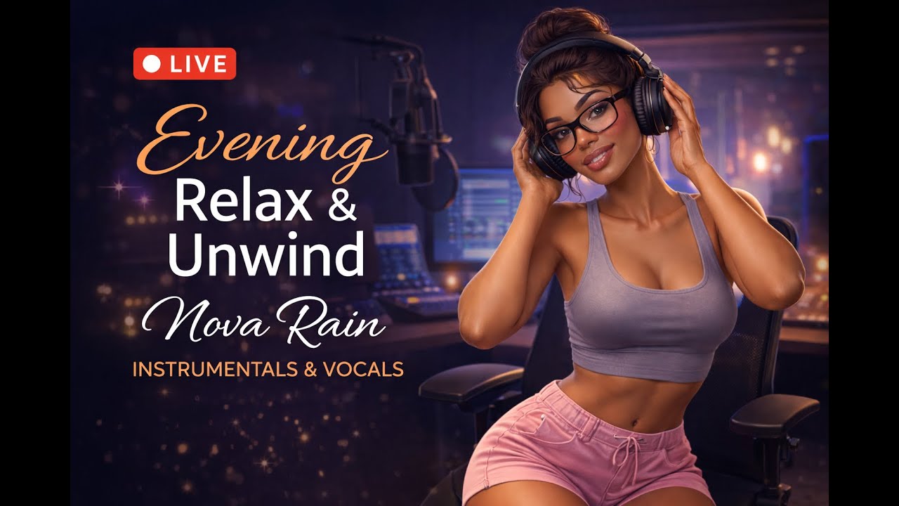 Evening & Bedtime Music 🌙 Relax • Chill • Sleep | Nova Rain Lo-Fi Neo-Soul Piano Live