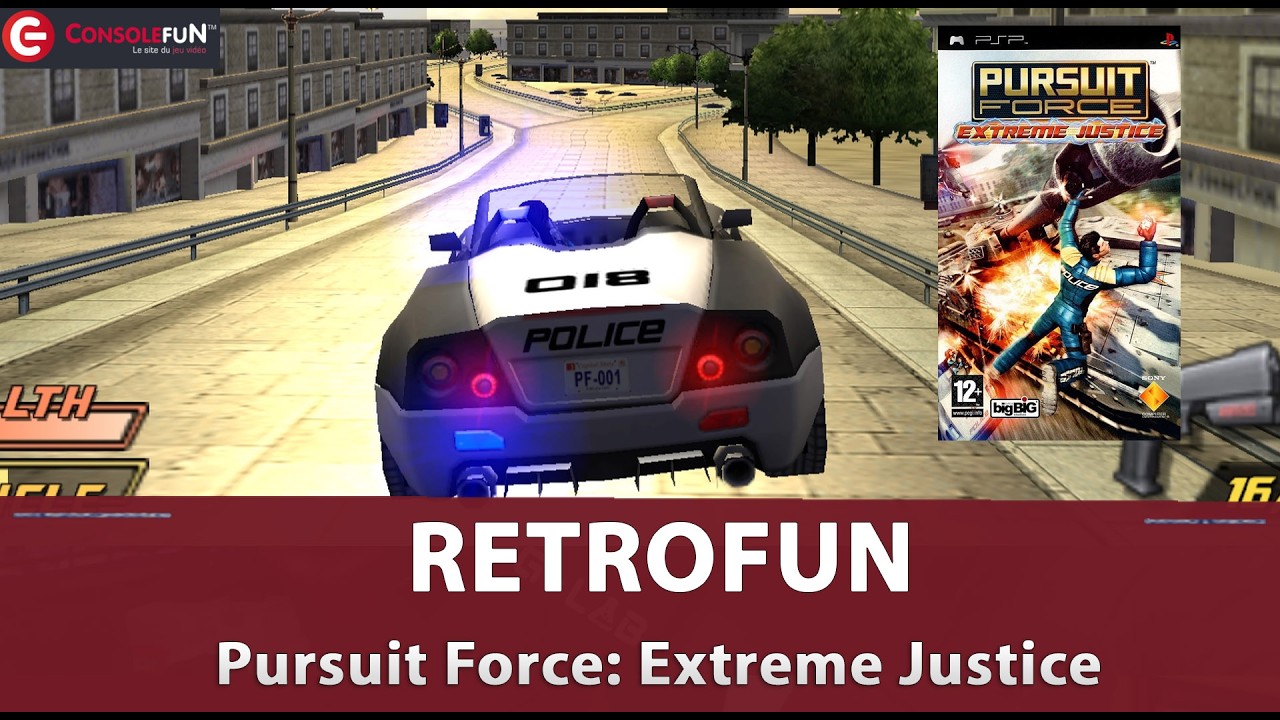🚔 RETROFUN – PURSUIT FORCE EXTREME JUSTICE sur PSP | Courses-poursuites explosives !🔥