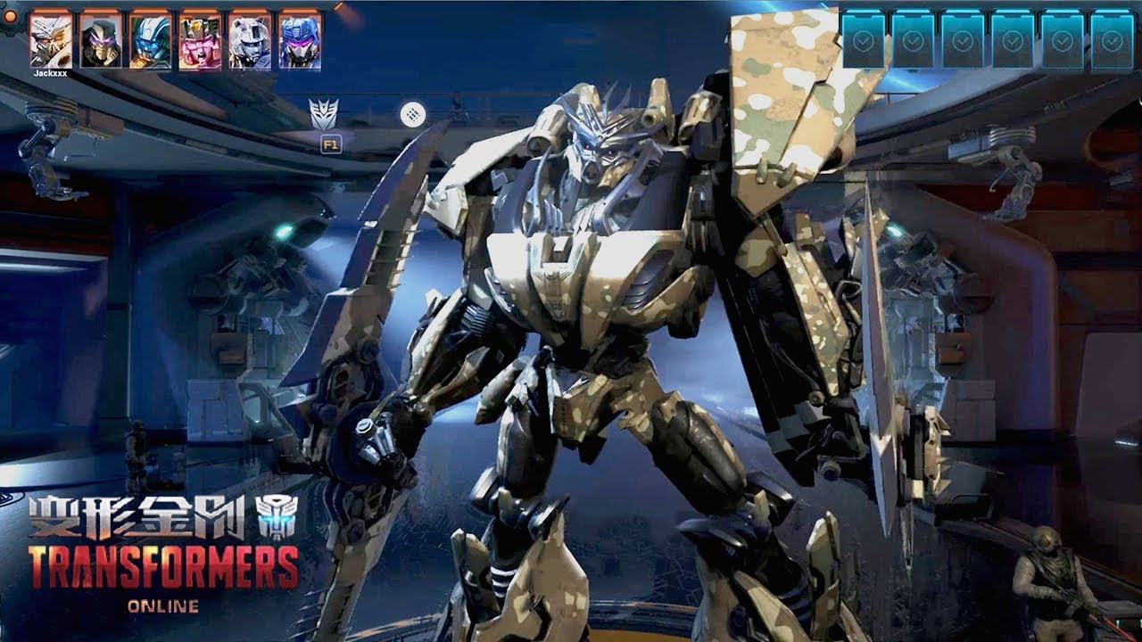 TRANSFORMERS Online 变形金刚 - BlackOut Camouflage Age of Extinction New Skin vs Weapon Gameplay