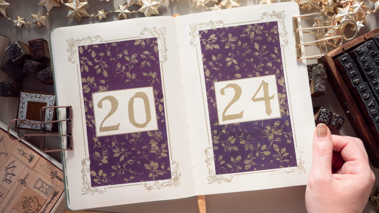 New Bullet Journal Setup: Storybook Theme with Gouache & Stamps | Plan With Me