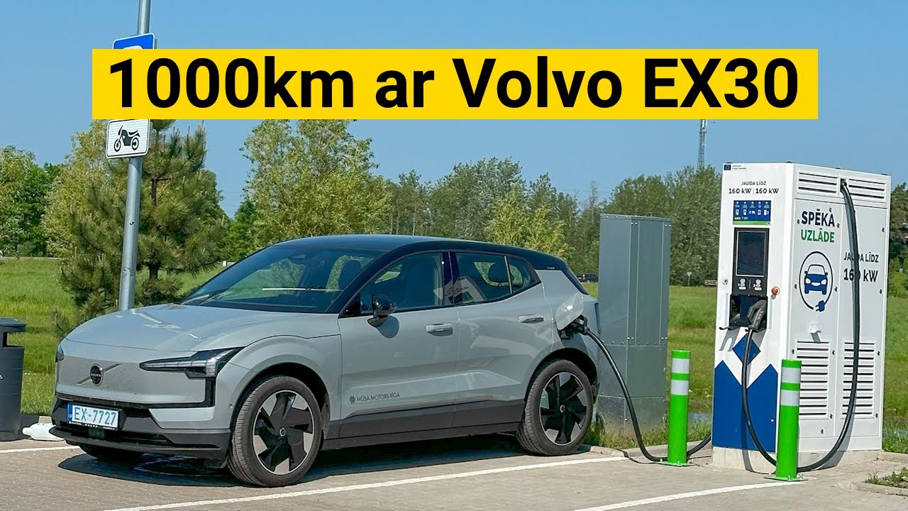 1000km brauciens ar Volvo EX30 elektroauto