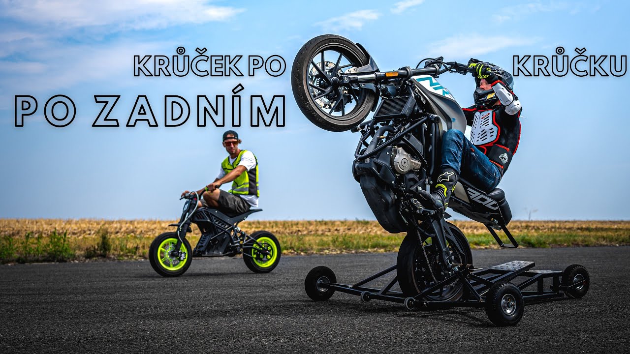PO ZADNÍM NA MOTORCE | KRŮČEK PO KRŮČKU A BEZ DRŽKY | feat. KUBA KYKAL