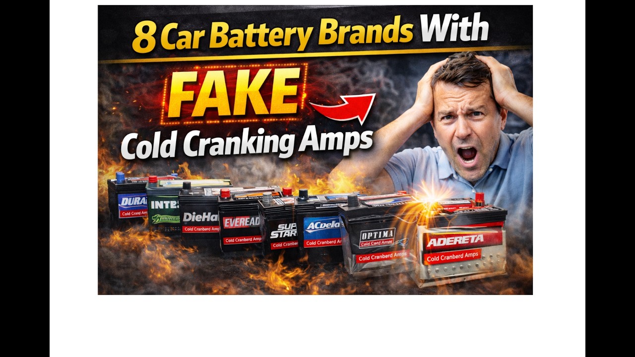 8 Car Battery Brands With FAKE Cold Cranking Amps#mechanic#cars#
