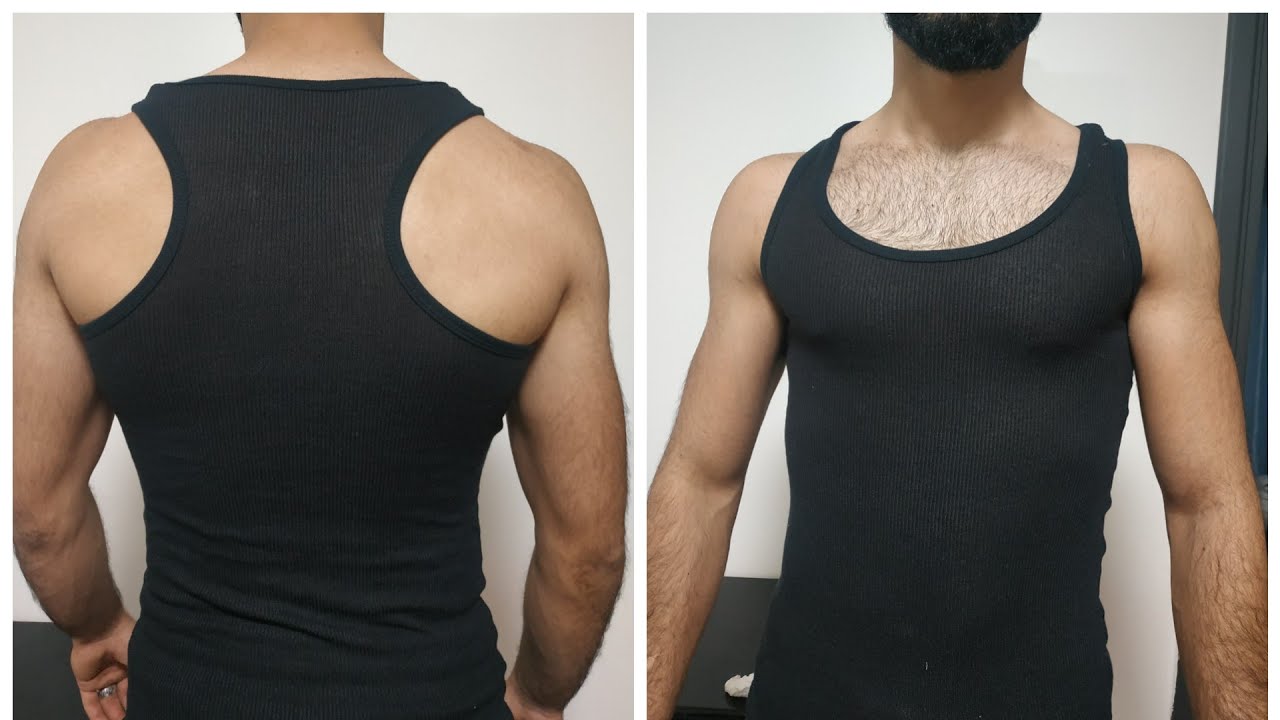 قص وخياطة دوبو رجالي الو الديباردور  أو الفانيلا الرجالي أو الشباح الداخلي للرجال .. شغل ورشات