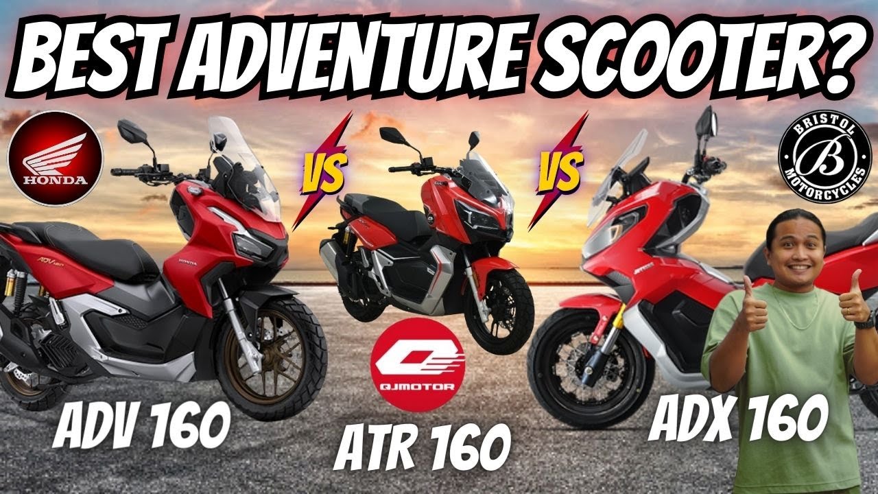 Honda ADV 160 vs. QJMotor ATR 160 vs. Bristol ADX 160 Alin ang Best Adventure Scooter?