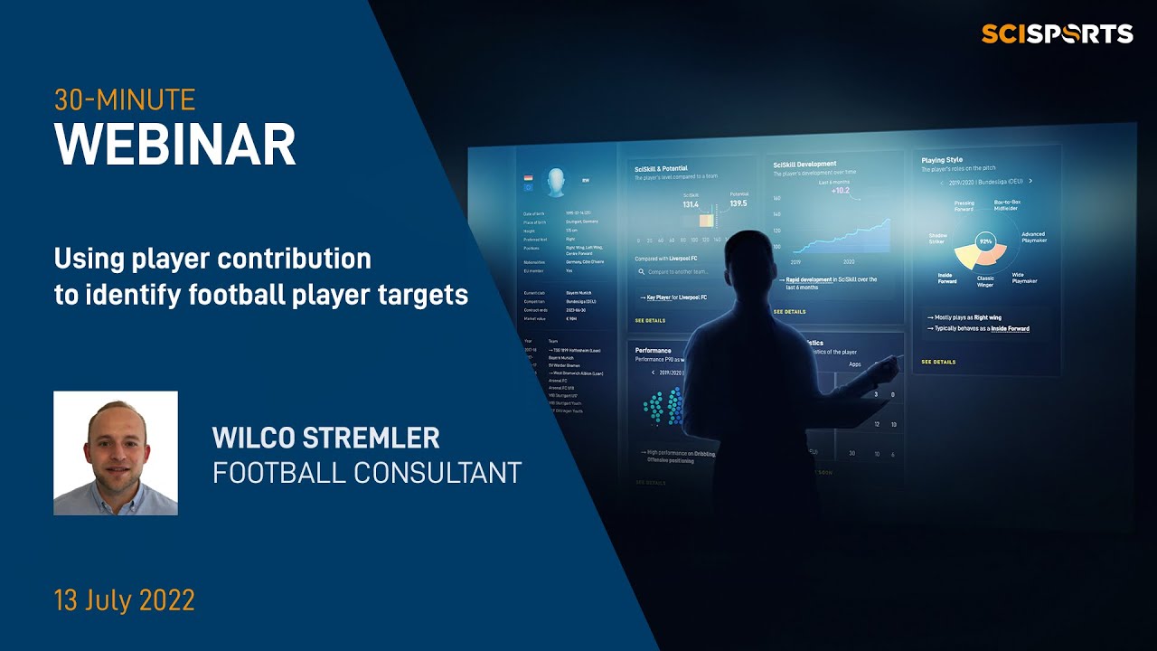 WEBINAR | Using player contribution to identify football player targets - With Wilco Stremler