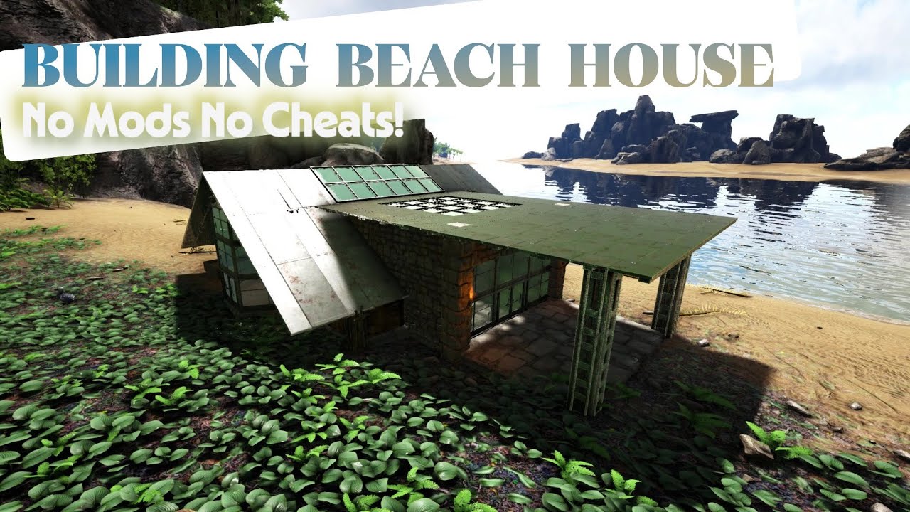 Ark Survival Evolved - My First Beach Mansion Build!
