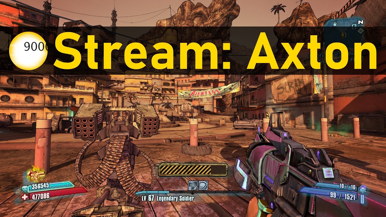 BL2 Stream - Axton playthrough continue lvl 67+