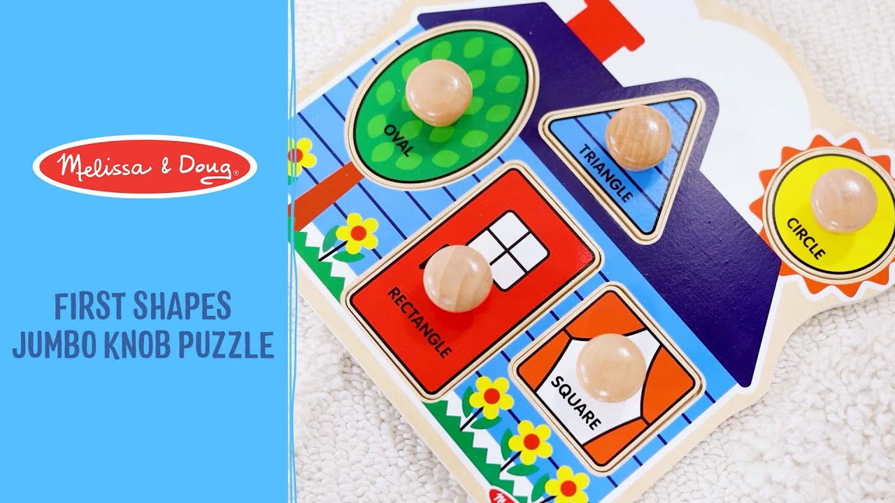Melissa & Doug First Shapes Jumbo Knob Puzzle - 5 Pieces