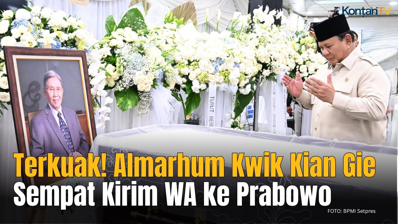 Terkuak! Sebelum Wafat, Kwik Kian Gie Sempat WA Presiden Prabowo Beberapa Hari Lalu