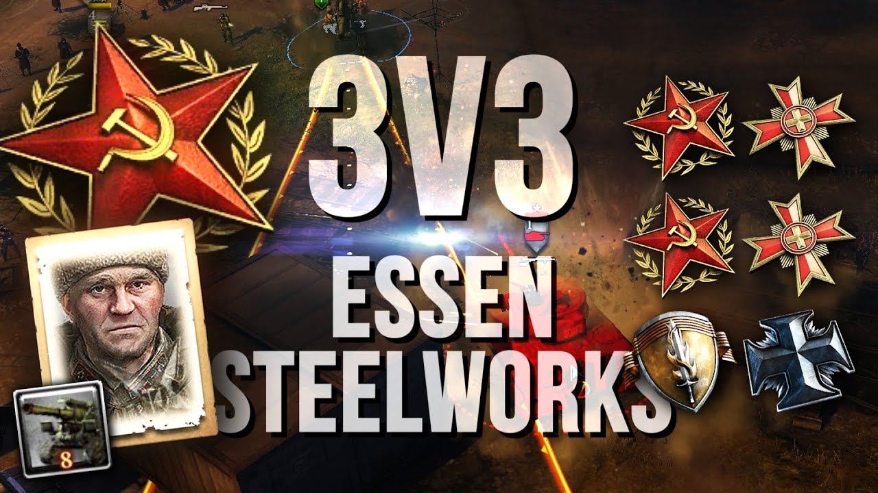 TOUGH GRIND: Can the B4 Save Us? [3v3] [SOV] [Essen Steelworks] &mdash; Full Match of Company of Heroes 2