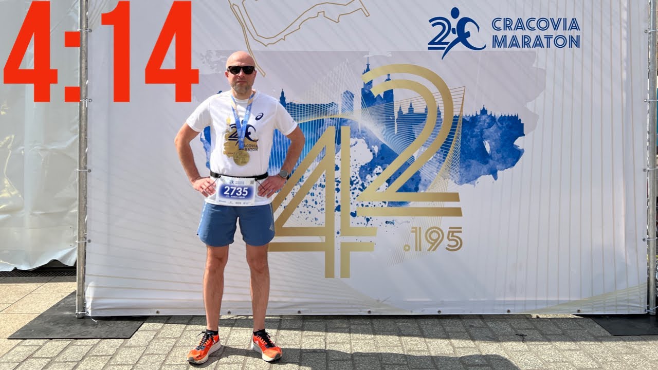 20. Cracovia Maraton 2023  ŻYCIÓWKA w UPALE ☀️🔥🏃🏻‍♂️POPRAWA o 18 min💪 2/5 do Korony Maratonów 👑